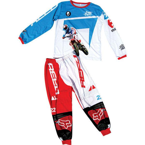 Chad reed 6/8 smooth industries chad reed 2 piece youth pajamas