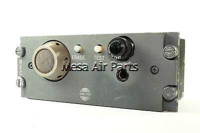 (qfr) collins 914f-1 cockpit voice recorder control p/n 522-4058-002