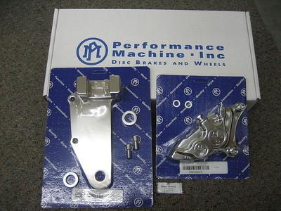 Performance machine 1277-0073-ch  rear caliper '84-99  harley touring. ds325461