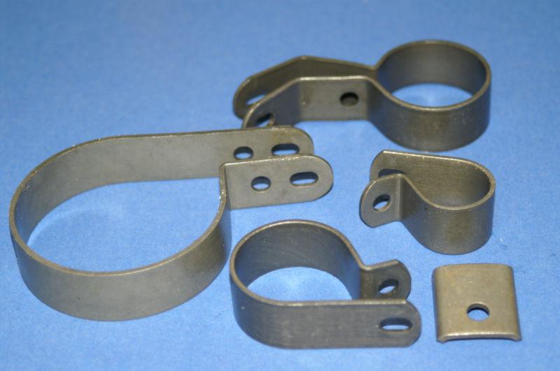 Harley davidson 1941-1946 el, fl 5pc. exhaust clamp set