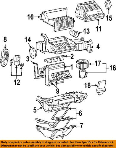 Gm oem 22752970 blower motor & fan-resistor