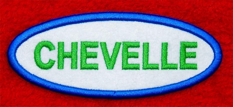 Chevrolet chevelle  oval embroidered sew or iron on patch 