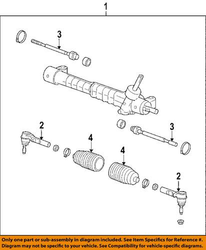 Gm oem 25902150 rack & pinion complete unit