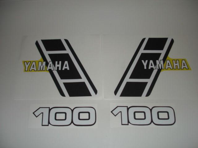 1983 yamaha yz 100 gas tank and  side panel decals ahrma