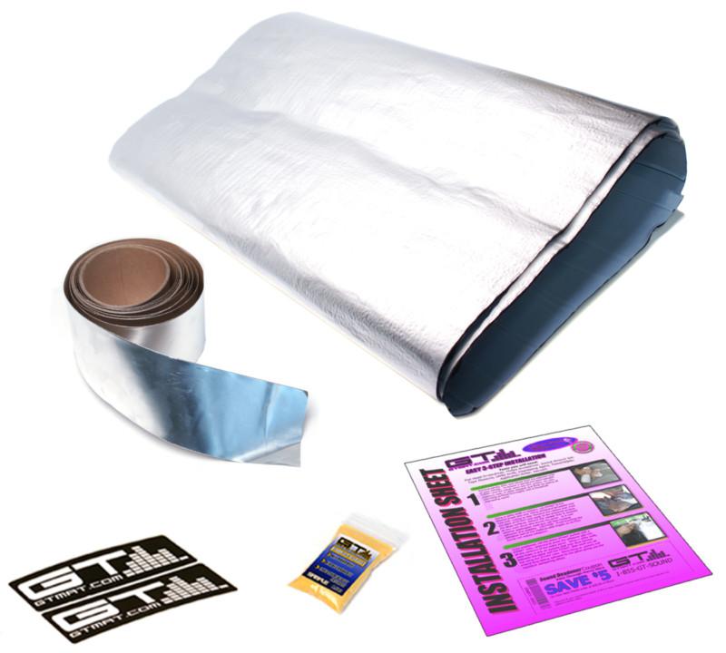 Starter kit 8sqft 18"x32" sheet gtmat 110 mil auto sound deadener insulation mat