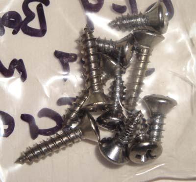 61-64 chevy impala bench seat trim screw kit (2 door)