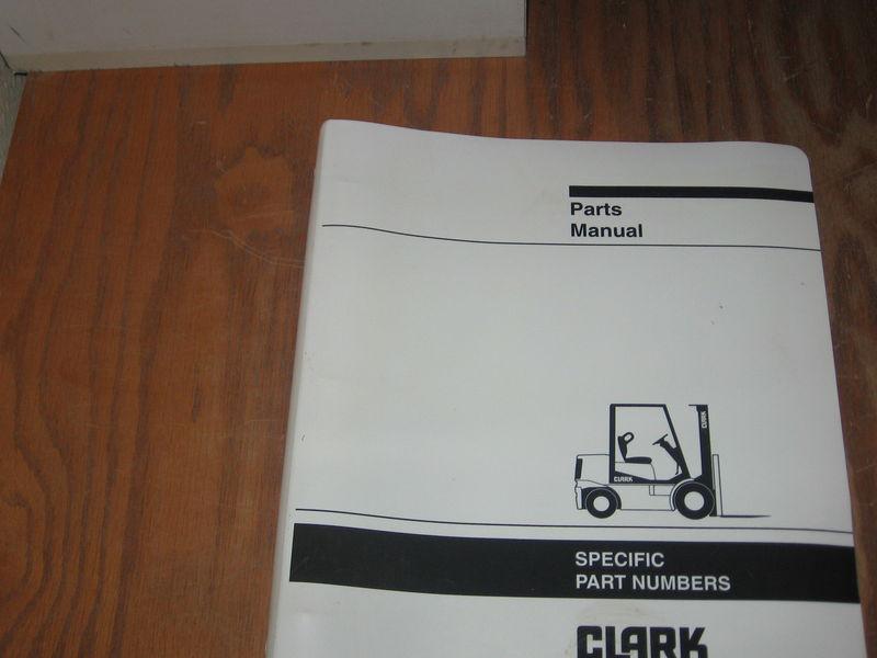 Clark npr17  forklift factory parts book catalog manual