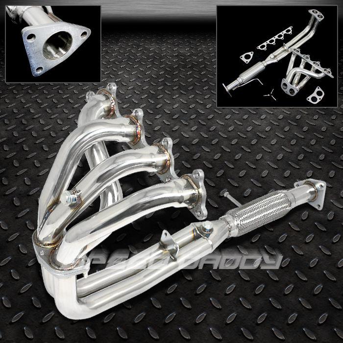 4-2-1 racing ss header manifold/exhaust 90-93 accord 2.2 f22 f22a 2/4-dr cb1-cb4