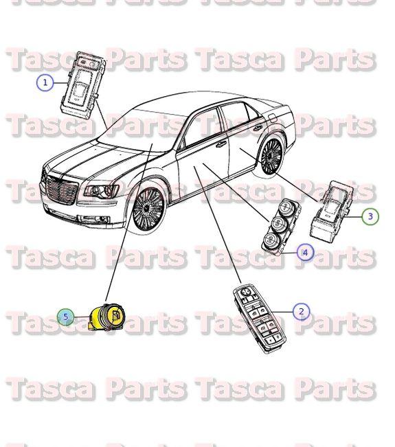 New oem mopar fuel door switch 2011-2014 dodge charger chrysler 300 #56046229ac