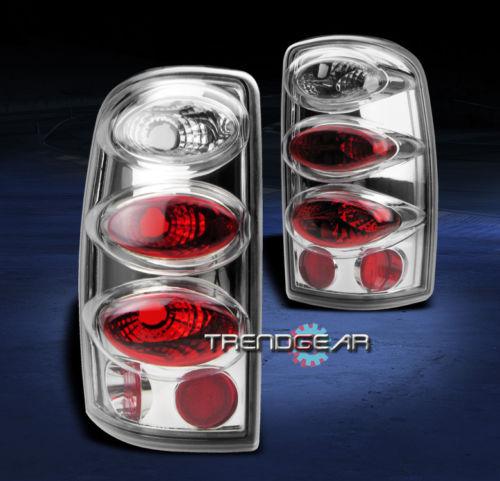 00-06 chevy/gmc suburban tahoe yukon xl denali tail lights chrome 01 02 03 04 05