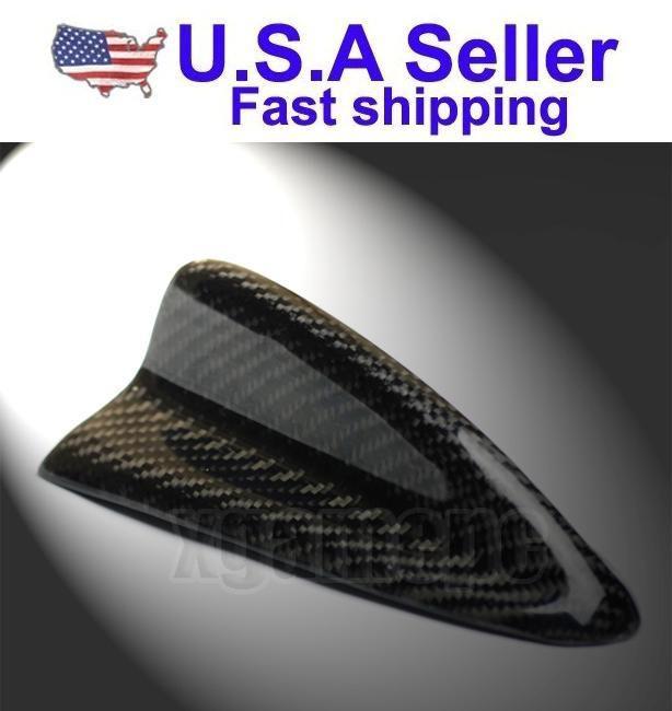 Bmw e46 e90 e92 328 325 323 decorative real carbon fiber shark fin antenna