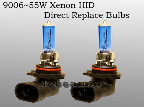 9006/ hb4 55w pair low/ fog xenon hid hyper white universal light bulbs a7