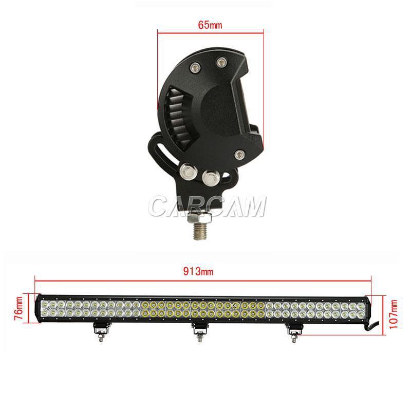 36" 234w cree led work light bar offroad driving lamp spot flood combo truck suv