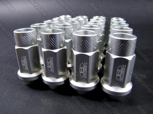 Blox lug nuts silver 20 pcs rsx integra type r s2000