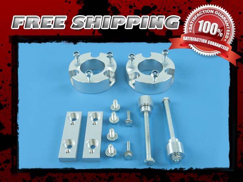 Silver aluminum lift kit front 2" w/ swaybar differential skidplate drop 4wd 4x4