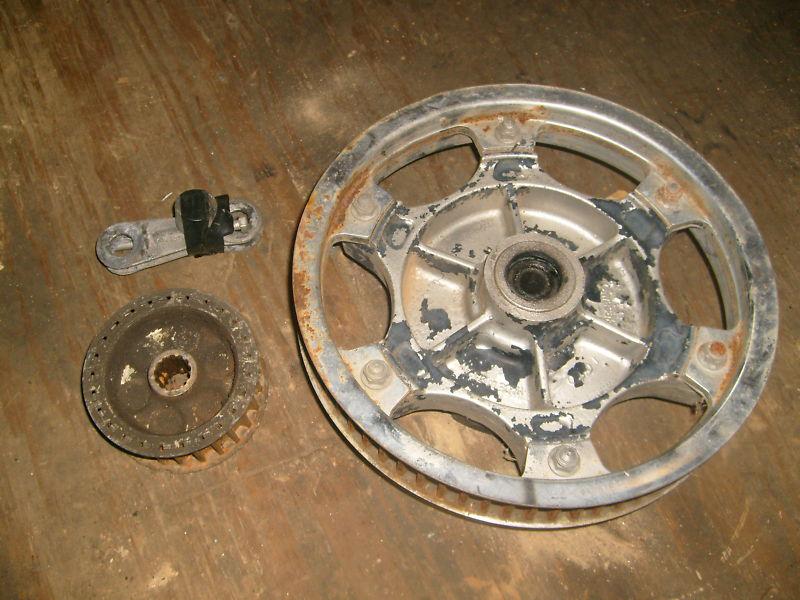 1985 kawasaki en450 454 ltd  front &rear pulley sprocket