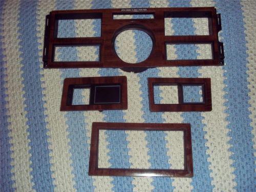 1989 1990 1991 1992 1993 cadillac deville wood grain dash bezel & radio moulding