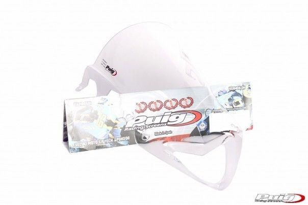 Puig racing windscreen 2mm clear for yamaha yzf-r6 yzfr6 2008-2010