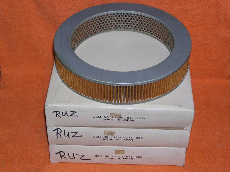  3 nos air filters for honda,hyundai, mitsubishi, 