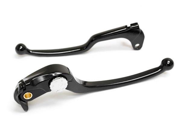 Black brake + clutch hand lever set l&r for 2004 suzuki gsxr 750 gsx-r750