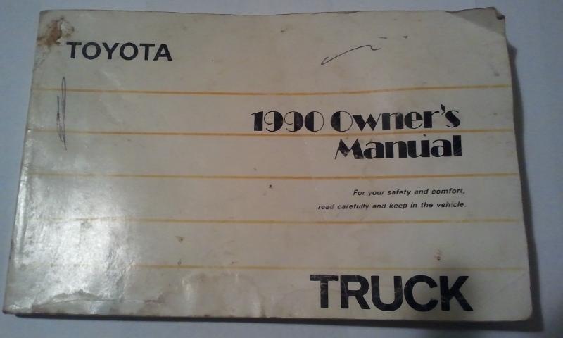 1990 toyota truck owners owner's manual guide book