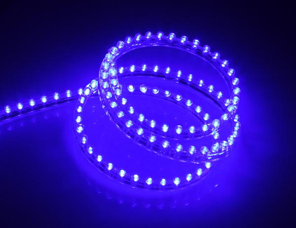 Home decor car truck motor flexible strip light 120cm pvc 120led waterproof blue