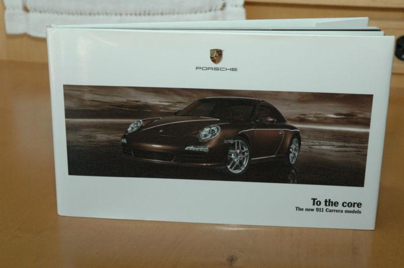 2009 porsche 911 997 carrera "to the core" hardback brochure + cd english