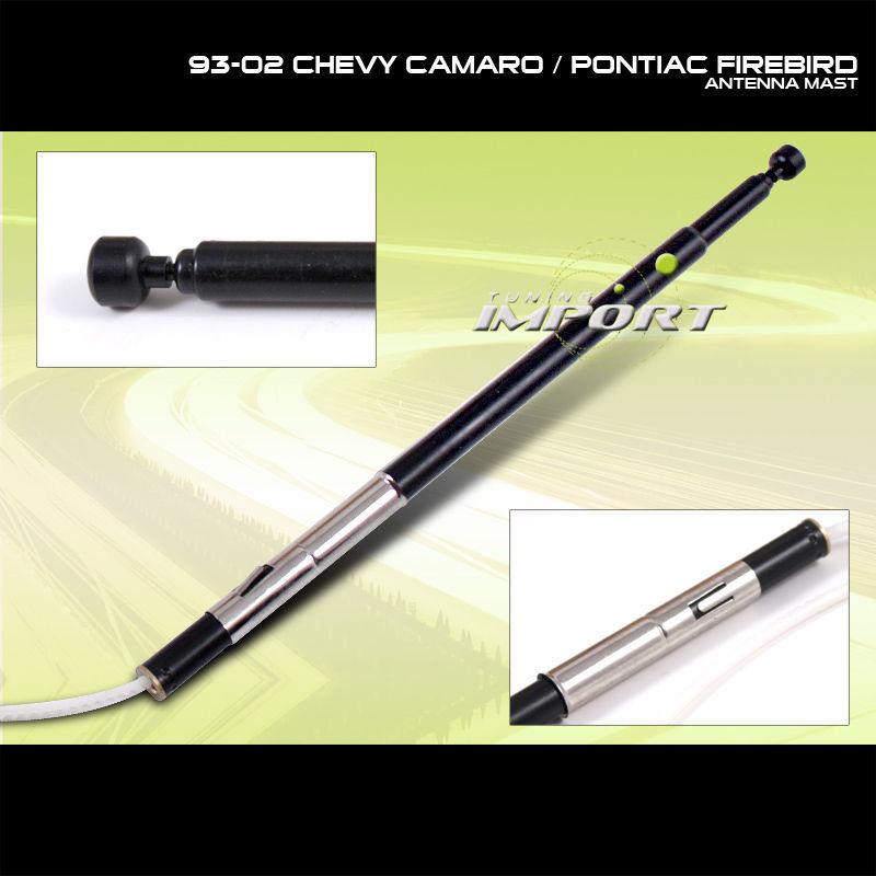 93-02 chevy camaro firebird power antenna mast adjustable upgrade signal kits