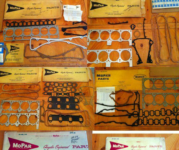 Huge lot 20+ original packages mopar gasket sets nos oem plymouth dodge chrysler