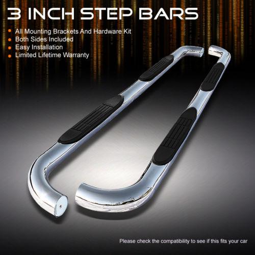 07-13 tundra regular cab 3" polished stainless steel side step bar running board