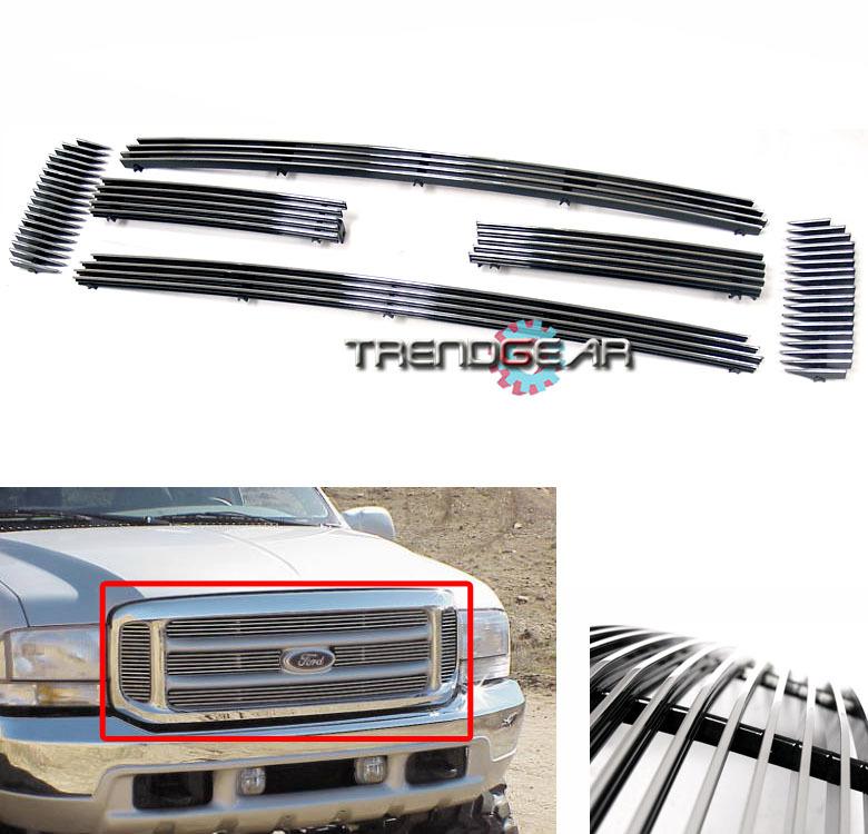 99 00 01 02 03 04 ford superduty f250 f350 f450 f550 front upper billet grille