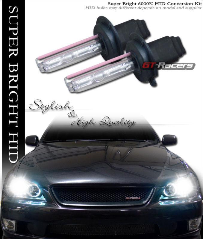 6000k hid xenon h7 bulbs w/ballast foglights fog lights lamps conversion kit ge