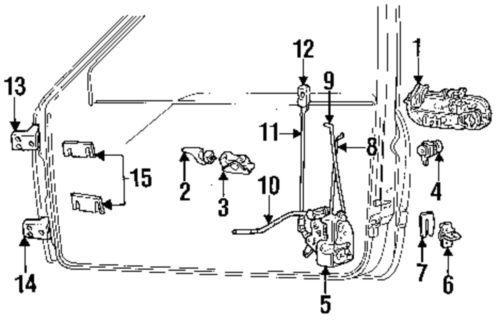 Dodge oem 55275464ac door hinge-lower hinge