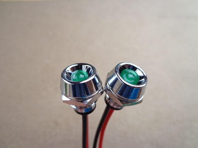 2 green led's for dash lights or other -for chevelle camaro firebird regal monte