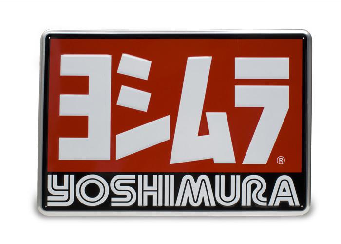 Yoshimura embossed logo tin shop sign - 24" x 17" --5515-2417