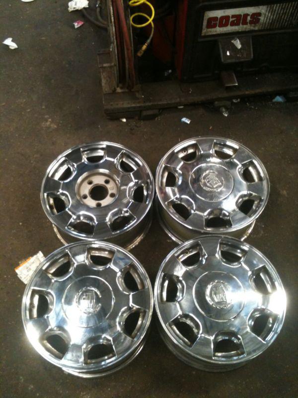 4 used cadillac deville 16 inc chrome  rims  wheels  2001-02 holan#-4560 