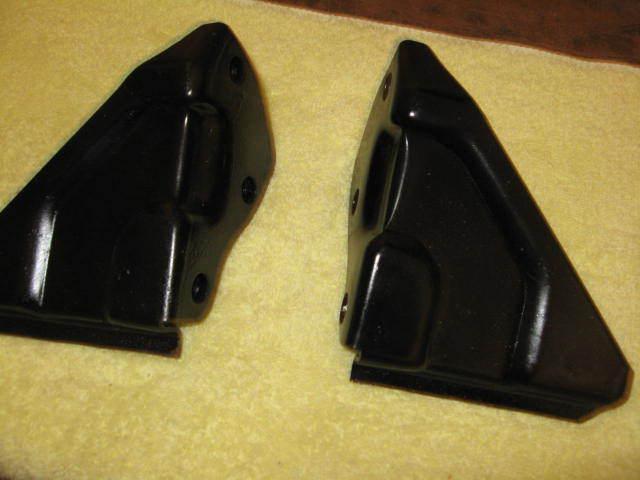 1957 chevy front bumper jack support brackets pair 57