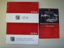 2004 ion owners manual. oem.