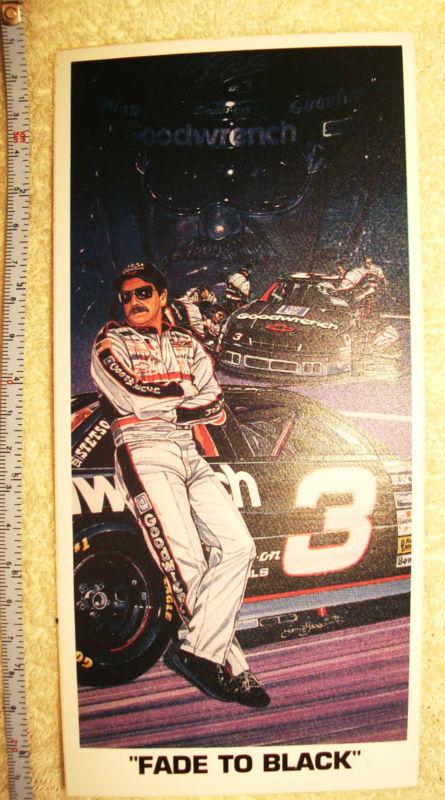 Dale earnhardt #3  "fade to black" racing decal-sticker