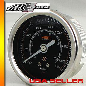 Ac autotechnic universal liquid  gauge fuel pressure