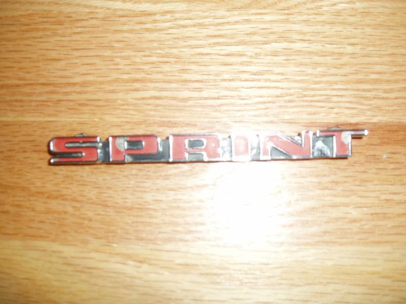 1968 1969 pontiac firebird used sprint rocker molding name plate