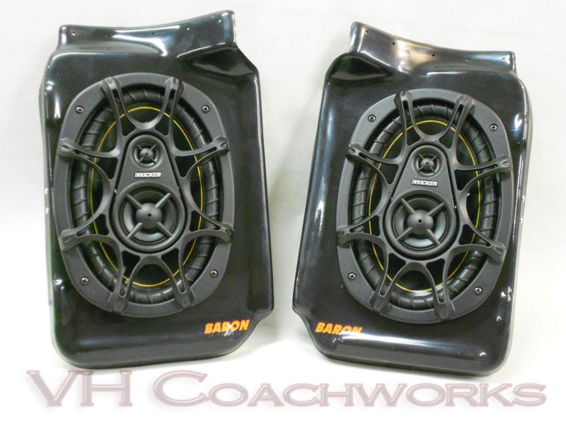 67 68 69 70 71 72 chevy truck rear speaker  enclosures -kicker 6x9 speakers c10