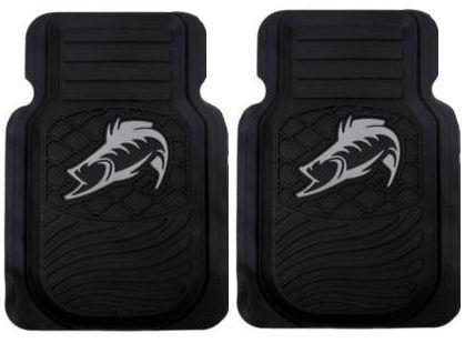  striker fish black universal fit front floor mats vfm4101 