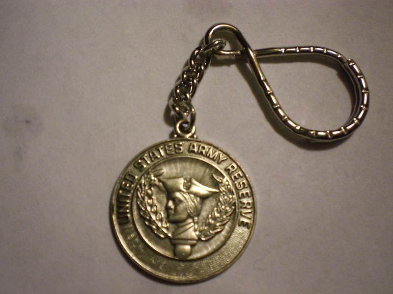 Vintage "70s united states army reserve"  key chain  auto car accessory