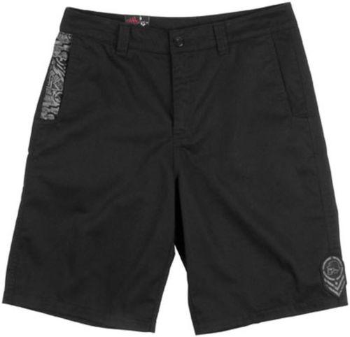 New msr metal mulisha sixth edition adult cotton/poly shorts, black, us-28