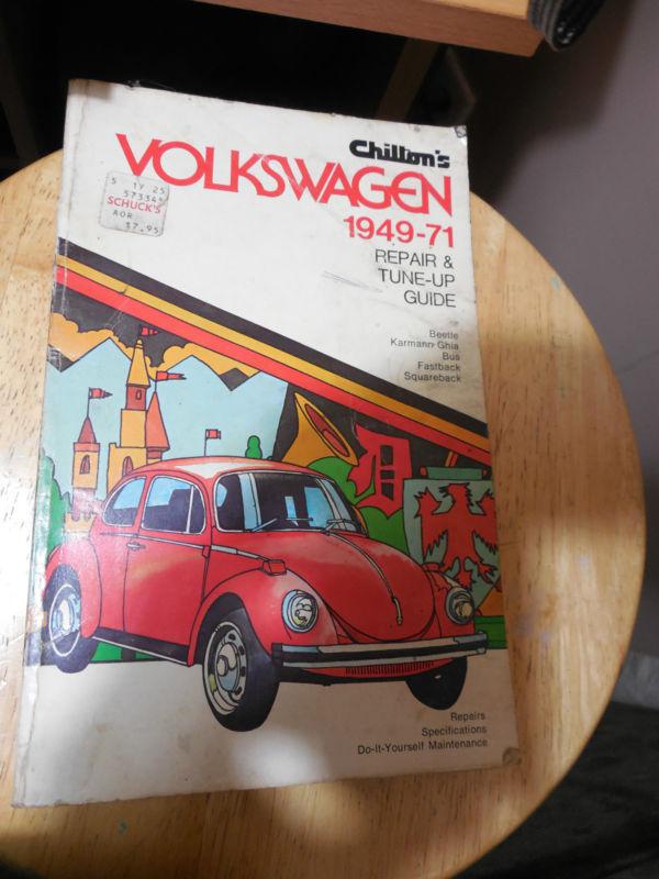 Chiltons volkswagen repair tune up guide 1949-71 revised 1974 chilton's manual