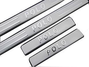 Stainless door scuff sill panel step plates for 09 -12 vw volkswagen polo