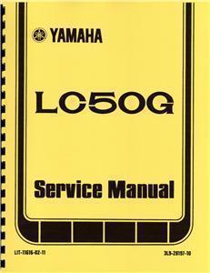 Yamaha lc50g champ moped service manual