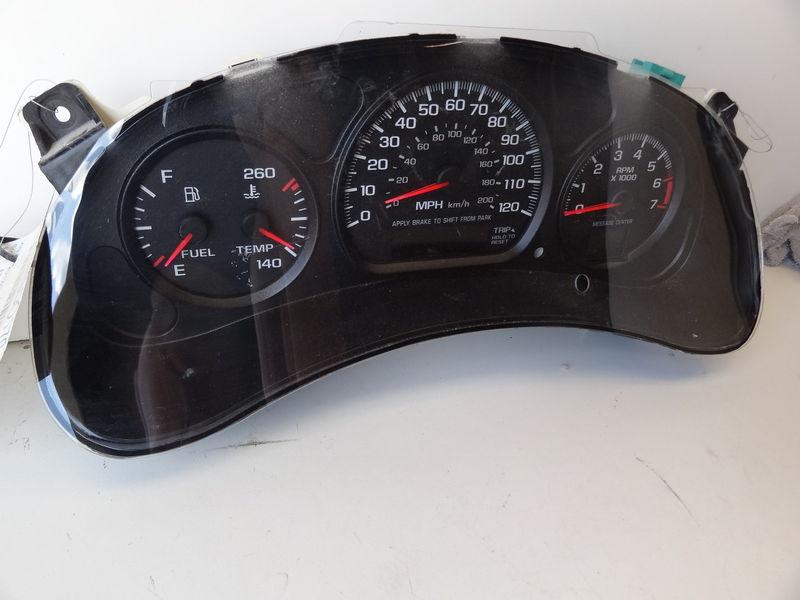 02 03 04 impala speedometer cluster us  w/tach 02 03 04 05 monte carlo 160k