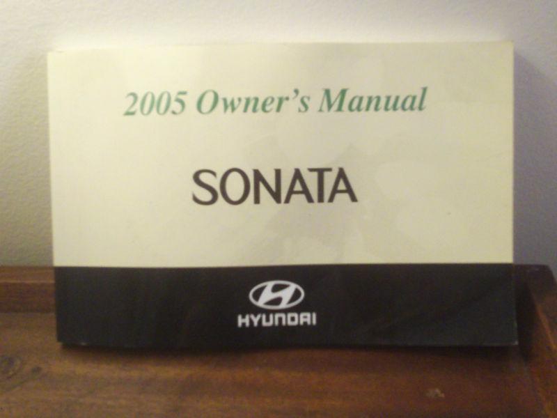 2005 hyundai sonata owner's manual